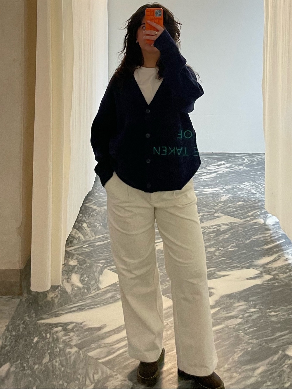 White Corduroy Pants
